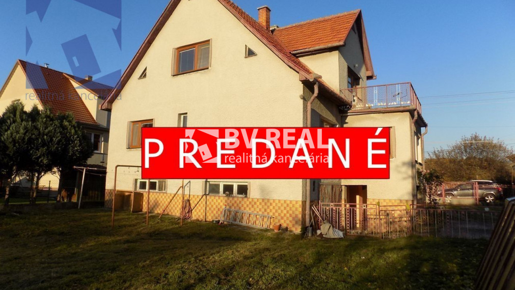 PREDANÉ 5 izbový rodinný dom 719m2 Ješkova Ves okres Prievidza