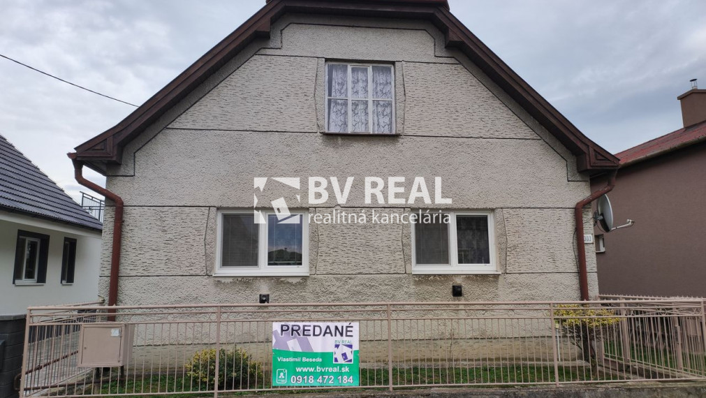 PREDANÉ BV REAL rodinný dom Skačany Partizánske BV4001